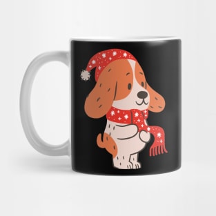 Christmas dog santa hat -dogs pets Mug